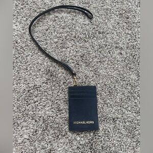 Michael Kors ID Card Holder with Gold Logo